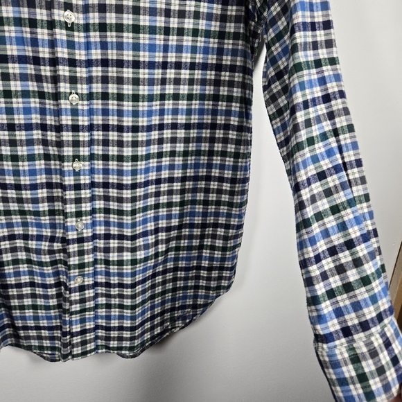 Vineyard Vines Slim Fit Whale Shirt Long Sleeve Button Down Flannel Size Medium - Picture 7 of 13